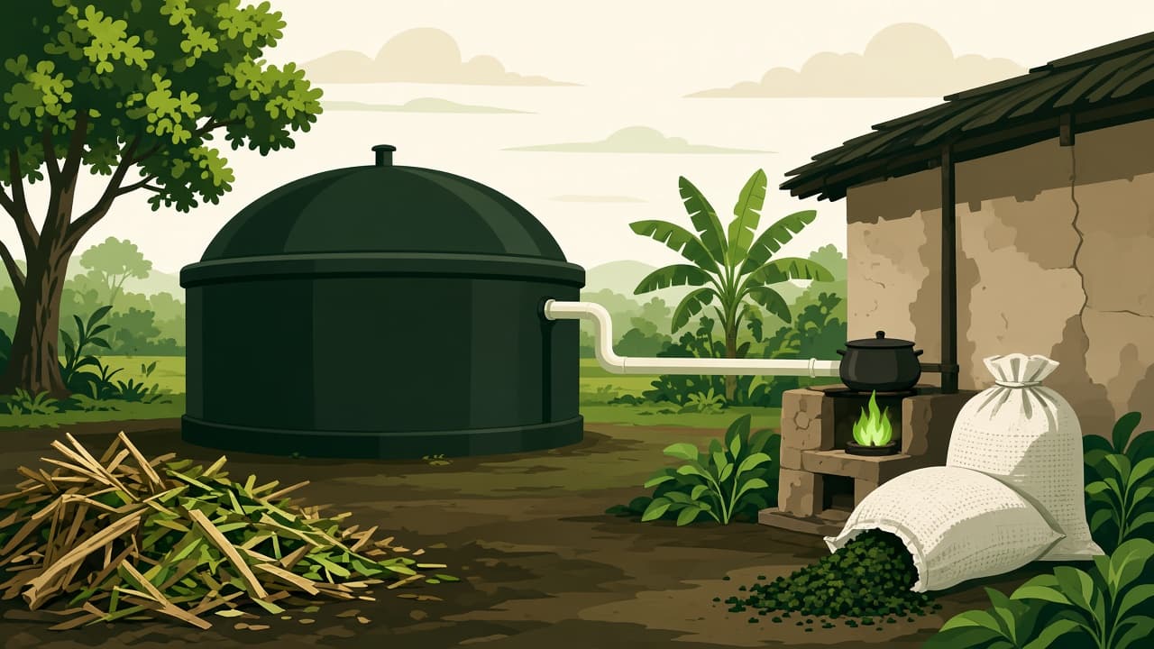 Tradepatnas Biogas and Renewable Energy Plant Illustration